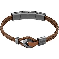 Timberland Men's leather bracelet brown/grey - Bracelet