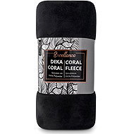 TIPTRADE Microplush blanket EXCLUSIVE 150 × 200 - Black - Blanket