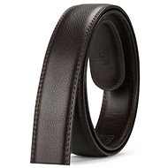 Leather belt without buckle - brown - Belt