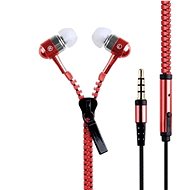 Zippered headphones red - Headphones