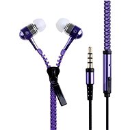 Zippered headphones purple - Headphones
