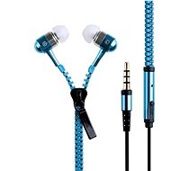 Zippered headphones blue - Headphones