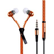 Zippered headphones orange - Headphones