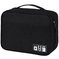 Cable and electronics organiser L - Black - Cable Organiser Bag