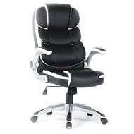 TEMPO KONDELA Saraka White/Black - Office Armchair