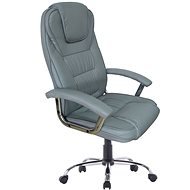 TEMPO KONDELA Safin Grey/Chrome - Office Armchair