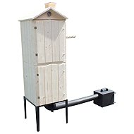 TOPKING Garden wooden smokehouse, two chambers, untanned - Smoker