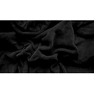 TEXTILOMANIE SOFT Microfleece sheet 180 × 200 cm, black - Bedsheet
