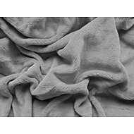 TEXTILOMANIE SOFT Microfleece sheet 180 × 200 cm, light grey - Bedsheet