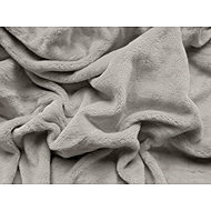 TEXTILOMANIE SOFT Microfleece sheet 90 × 200 cm, light grey - Bedsheet