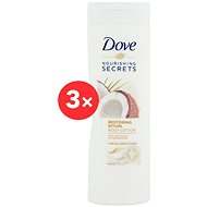 DOVE Nourishing Secrets Coconut Oil 3 × 400 ml - Body Lotion