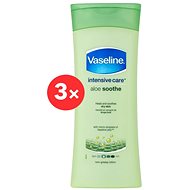 VASELINE Aloe Soothe 3 × 400 ml - Body Lotion
