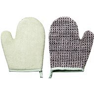 TITANIA Natural Body Care Bath and Massage Gloves with cuff - Massage Glove