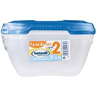 Tontarelli Nuvola Dózy 2 × 2 l čtverec modrá barva - Food Container Set