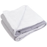 Today White polyester patterned blanket MOUNION, 125 × 150 cm - Blanket