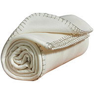 Today Fleece blanket, 125 × 150 cm, Bienau, white - Blanket