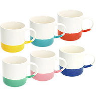 Tognana RAINBOW Set of 6 Mugs, Multicoloured, 380ml - Mug