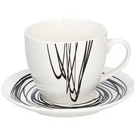 Tognana Coffee cup with saucer 80 ml 1 pcs GRAPHIC ART - Set of Cups