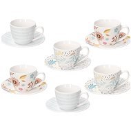 Tognana Iris Naif Coffee Cups, 6 pcs with Saucers - Set of Cups