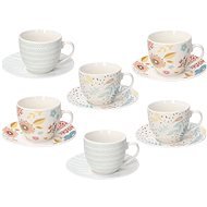Tognana Iris Naif Tea Cup & Saucer Set, 6 pcs - Set of Cups