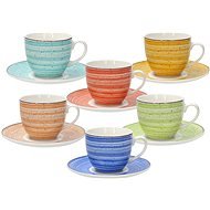 Tognana Tea cups and saucers set 200 ml 6 pcs KALEIDO - Set of Cups