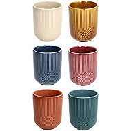 Tognana Tassenset ohne Henkel 6 Stk. MADRID ARLENA mehrfarbig 310 ml - Jumbo-Tasse