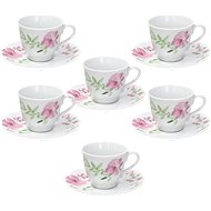Tognana Set of coffee cups with saucers 100 ml 6 pcs WILD ROSE - Set of Cups