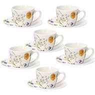 Tognana Set of 6 Coffee Cups 80ml with Saucers IRIS AUDREY - Set of Cups