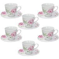 Tognana Tea cups and saucers set 180 ml 6 pcs WILD ROSE - Set of Cups