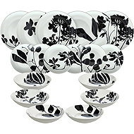 Tognana NOIR BLOOM 18-Piece Dinner Set - Dish Set