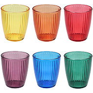 Tognana Sklenice 6 ks set barevné 320 ml PANAMA - Glass
