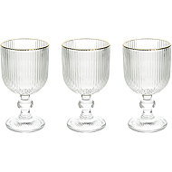 Tognana Sklenice 3 ks set na stopce transparentní 260 ml ECLIPSE - Glass