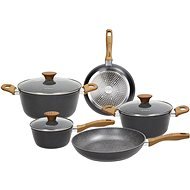 Tognana WOOD&STONE BLACK Set of Dishes 8 pieces - Cookware Set