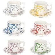 Tognana IVY APULIA Set of coffee cups and saucers 100 ml 6 pcs multicoloured - Set of Cups