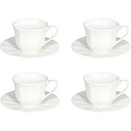Tognana QUEEN BIANCO Set of tea cups and saucers 220 ml 4 pcs white - Set of Cups