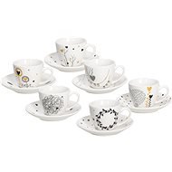 Tognana Set of Coffee Mugs with Saucers 6 pcs 80ml IRIS GOLDY - Set of Cups
