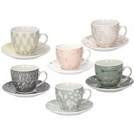 Tognana Tea Set with Saucers, 200ml, IRIS ALICIA - Set of Cups