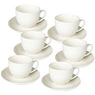 Tognana Set of Coffee Cups and Daucers 6 pcs 85ml PERLA BIANCO - Set of Cups