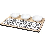 Andrea Fontebasso GOURMET 2 FISH & CHIPS Schüsselset mit Serviertablett 32 cm x 20 cm - Geschirrset