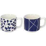 Tognana IVY NAVY BLOOM Sada šálků na kávu 12 ks modro-bílá 100 ml  - Set of Cups