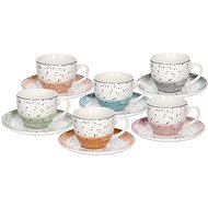 Tognana IRIS SIENNA Sada šálků na čaj s podšálky 200 ml 6 ks - Set of Cups