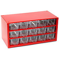 TOKOZ Drawer organiser 03 / 15S - RAL 3002, red - Tool Organiser