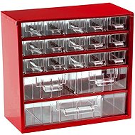 TOKOZ Drawer organiser 06 / 15S, 2M, 1L - RAL 3002, red - Tool Organiser