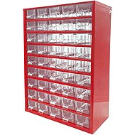 TOKOZ Drawer organiser 09 / 45S - RAL 3002, red - Tool Organiser