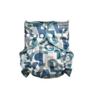 T-TOMI Diaper - changing set snaps Green Alphabet - Nappies