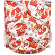 T-TOMI Panty Diaper AIO - Changing Set Snaps Foxes - Nappies