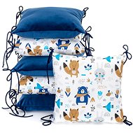 T-TOMI Blue bears pillow mat - Crib Bumper