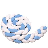 T-TOMI Knitted mat 220 cm White + blue - Crib Bumper