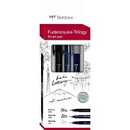Tombow Fudenosuke Trilogy set, 3 pcs - Felt Tip Pens