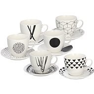 Tognana GRAPHIC Set of Tea Cups with Saucers 200ml 6pcs - Set of Cups